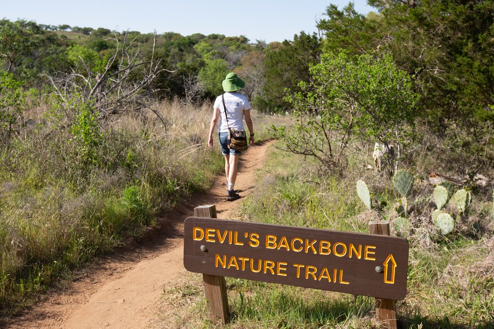 Hiking the Devil's Backbone Nature Trail at Inks Lake State Park