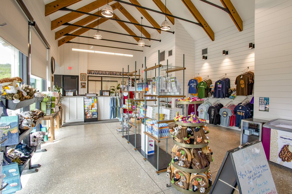 View inside the park store at South Llano River state park