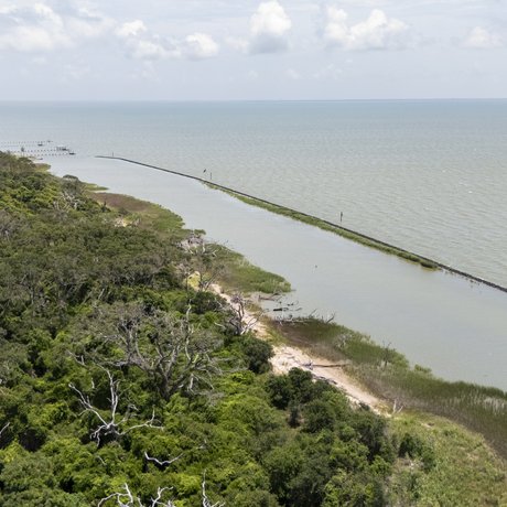Ariel image of Candy Abshier Wildlife Management Area