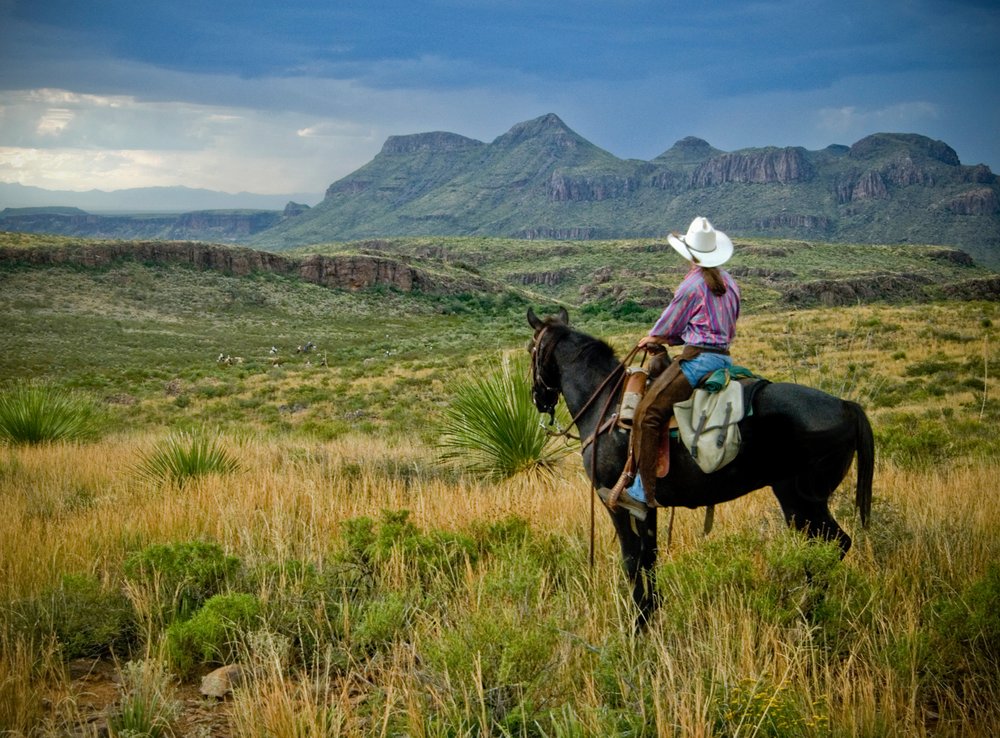 A Cowgirl at Big Bend Ranch state park