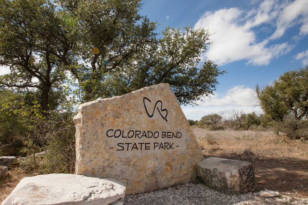 Colorado Bend State Park sign