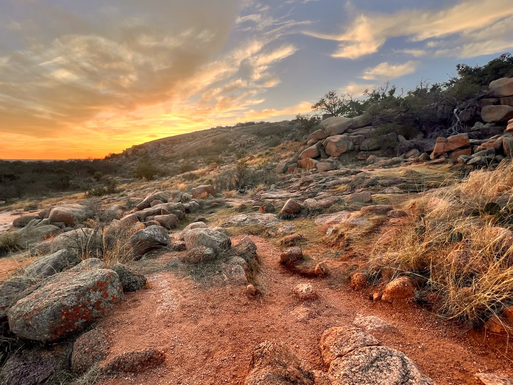 Sunrise over Enchanted Rock State Natural Area