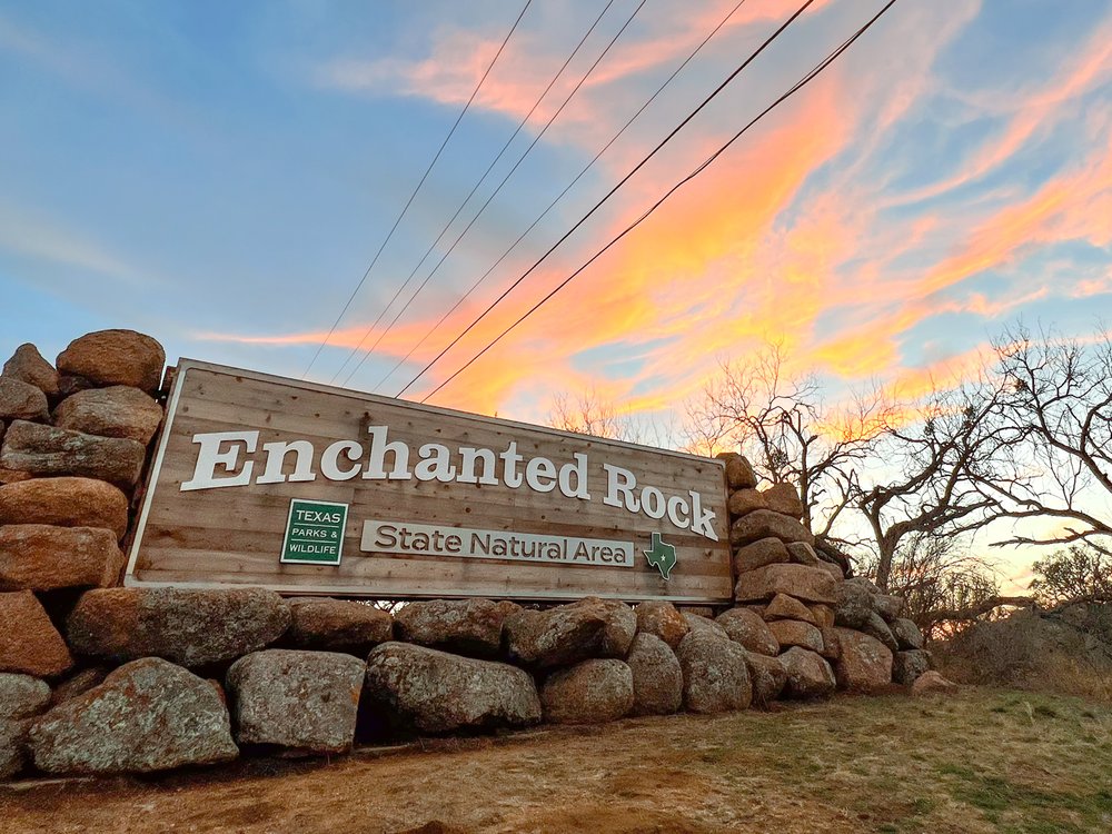 Enchanted Rock sign