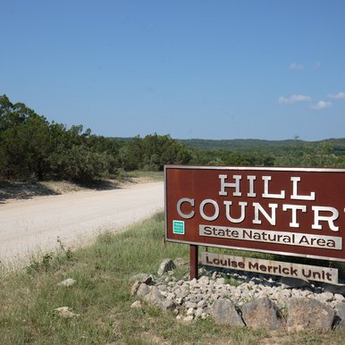 Hill Country State Natural Area sign