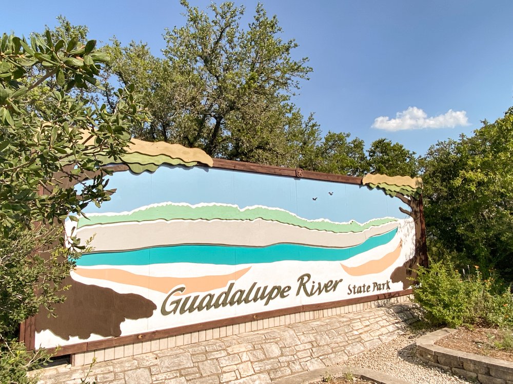 Guadalupe River state park sign