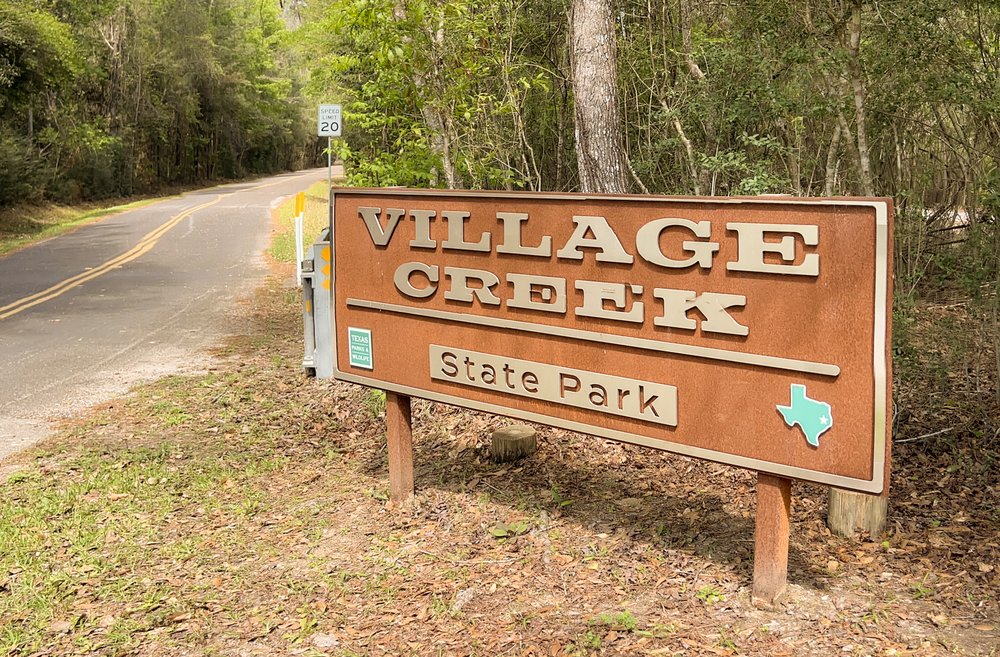 Village Creek State Park sign
