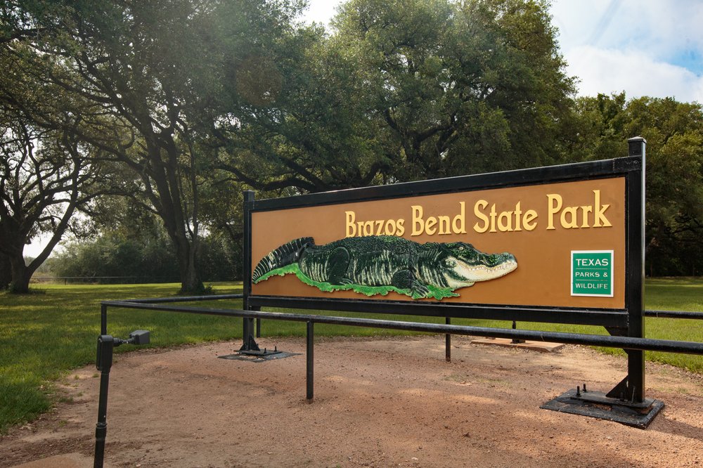 Brazos Bend state park sign