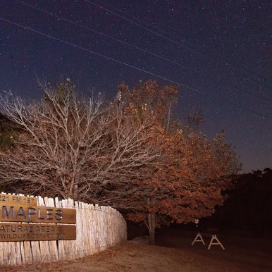 Lost Maples state park sign