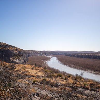 Rio Grande view from Seminole Canyon's Canyon Rim Trail
