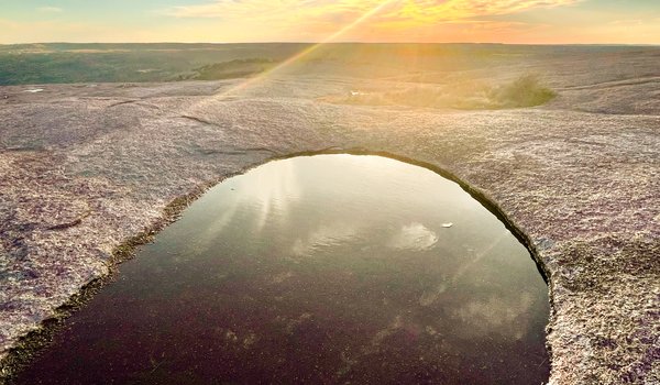 Vernal pool at Enchanted Rock