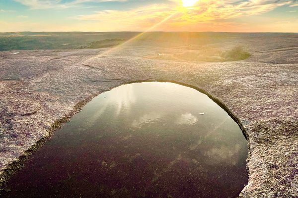Vernal pool at Enchanted Rock