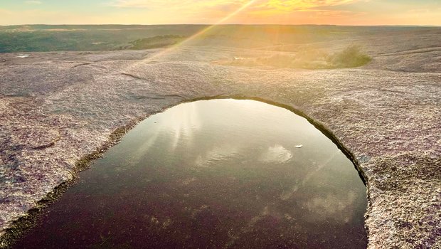 Vernal pool at Enchanted Rock