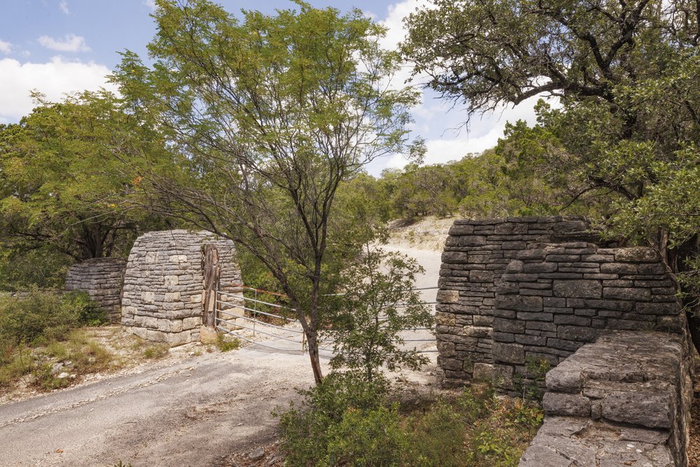 Old Entrance Road Trail at Garner State Park built by the CCC.
