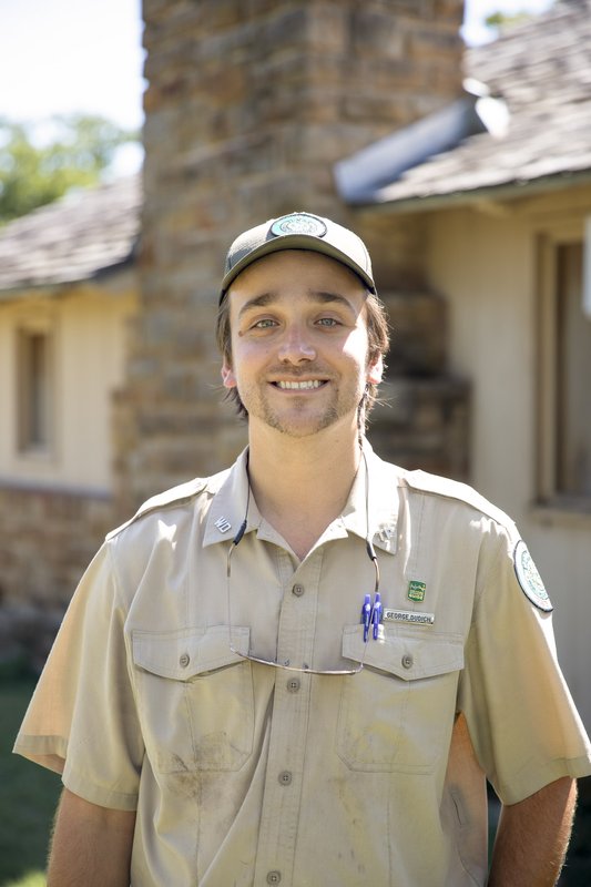 Park Interpreter George Dudich poses for a portrait.
