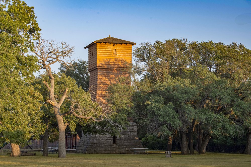 The CCC water tower in Abilene State Park.
