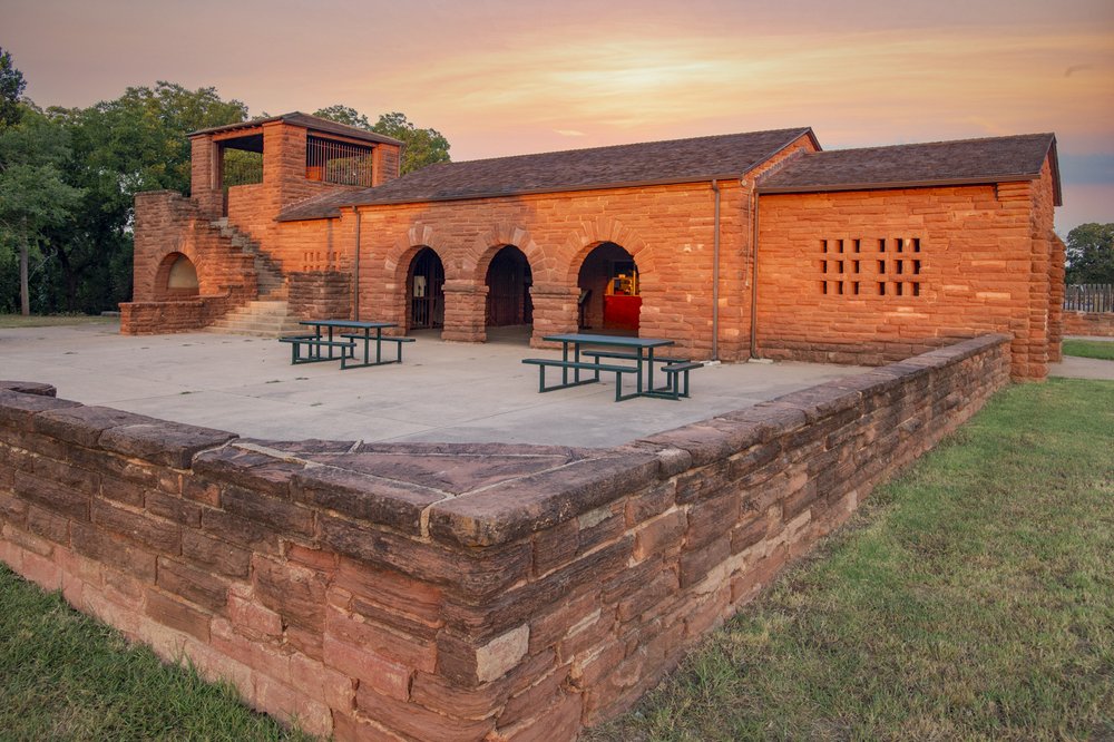 Redstone concessions building a CCC dance floor.