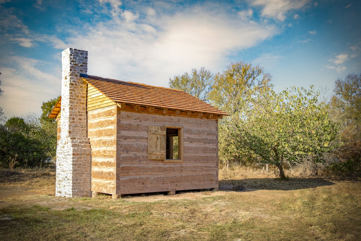 A renovated structure at the Washington on the Brazos Historic Site.