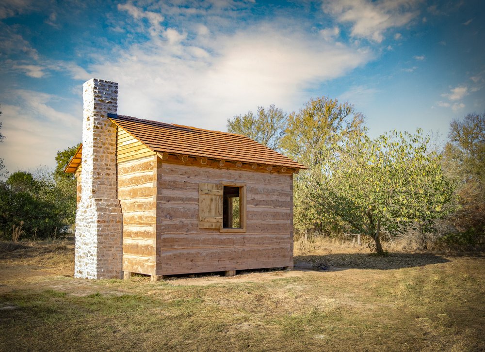 A renovated structure at the Washington on the Brazos Historic Site.