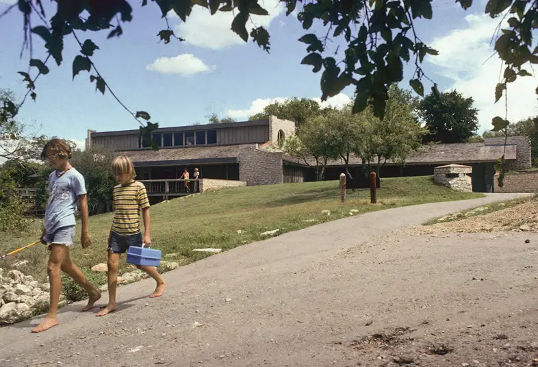1977-9_Smith Visitor Center Fm. West Paved Ramp at Mickinney Falls State Park