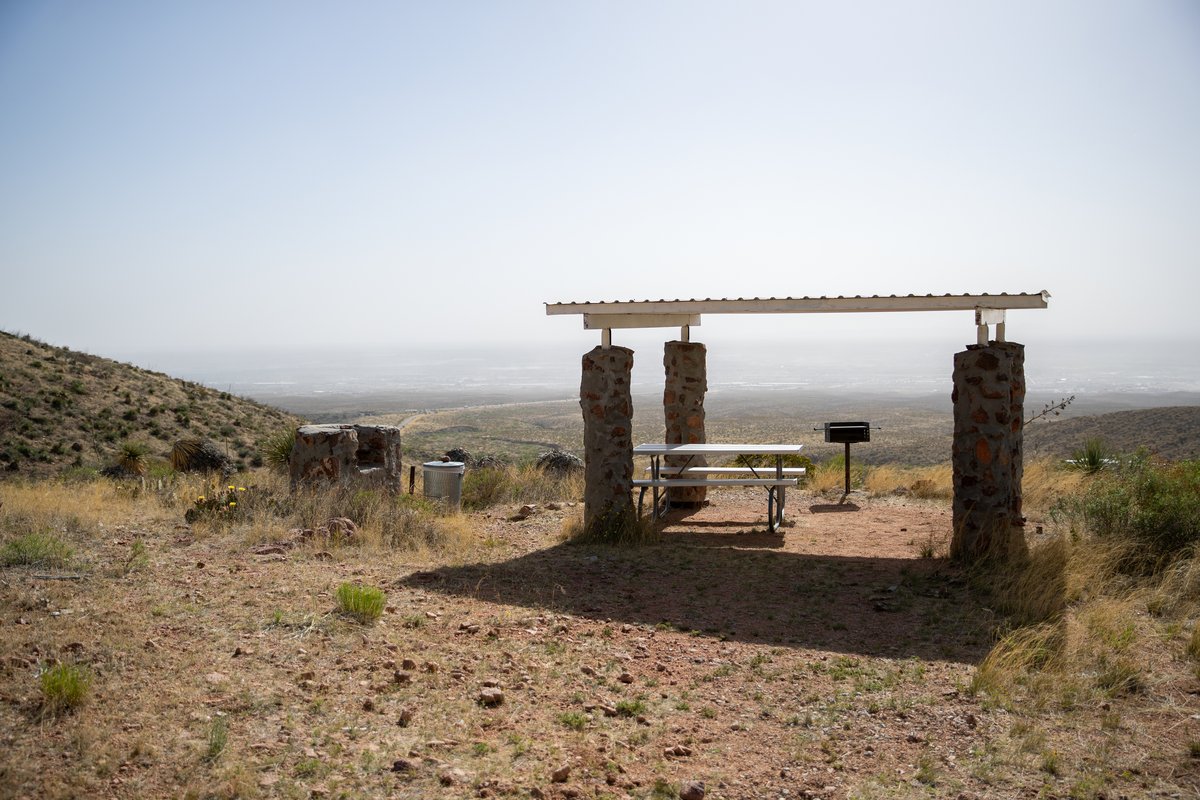 Franklin Mountain State Park picnic pavilion