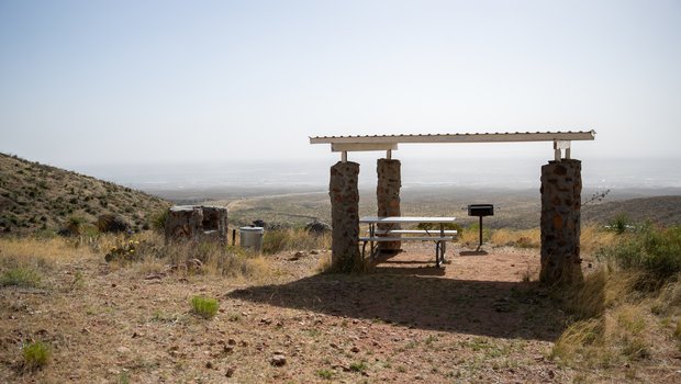 Franklin Mountain State Park picnic pavilion