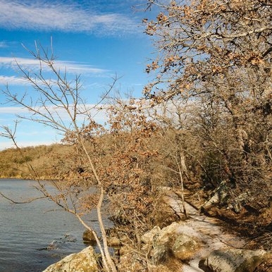 A waterfront trail