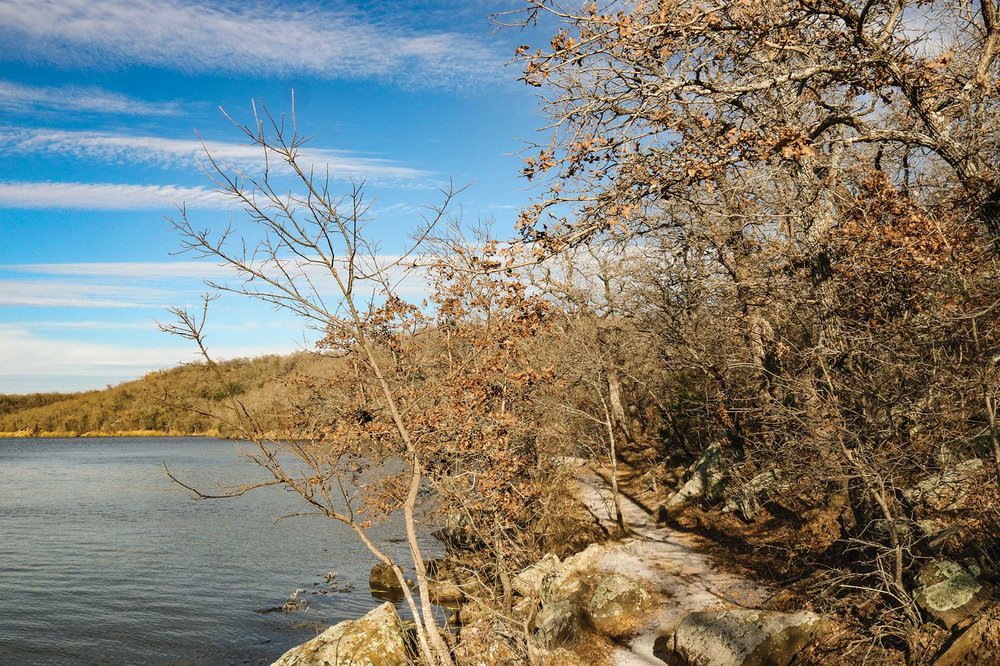 A waterfront trail