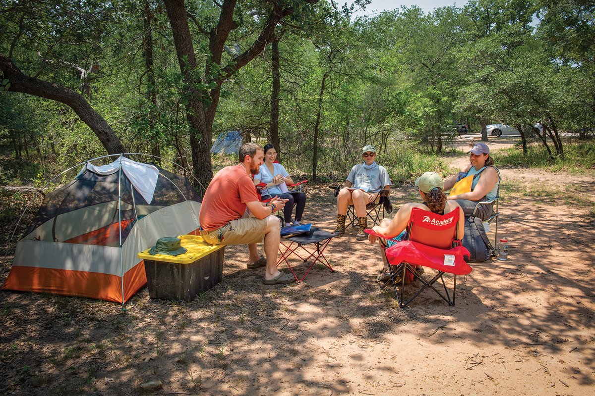Camping at Lake Mineral Wells state park