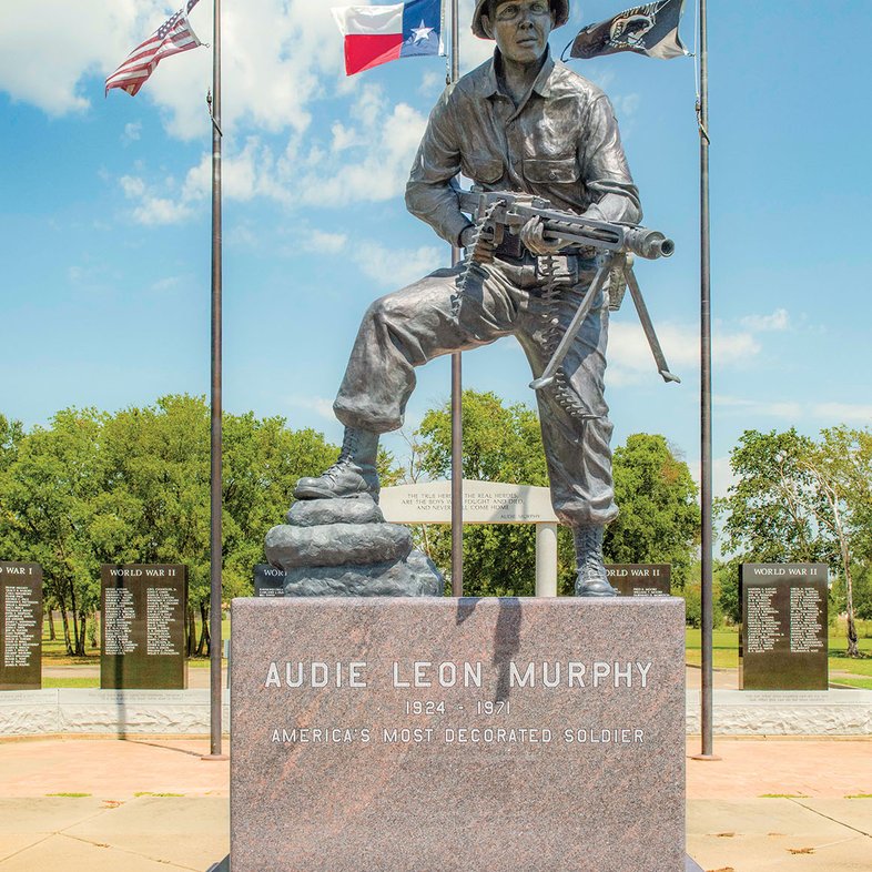 Audie Murphy Museum Statue