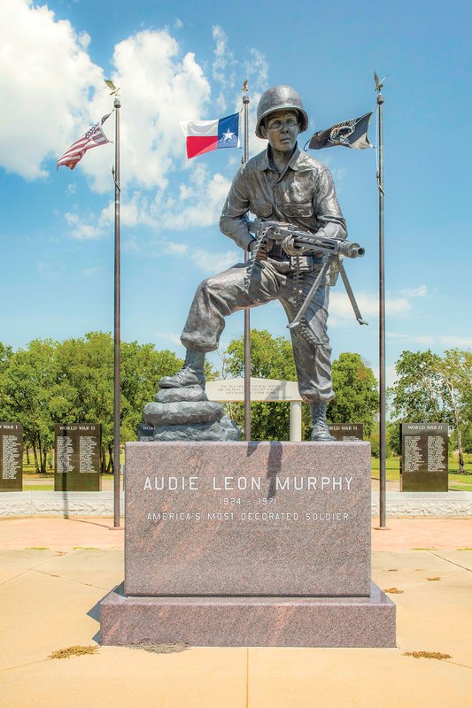 Audie Murphy Museum Statue