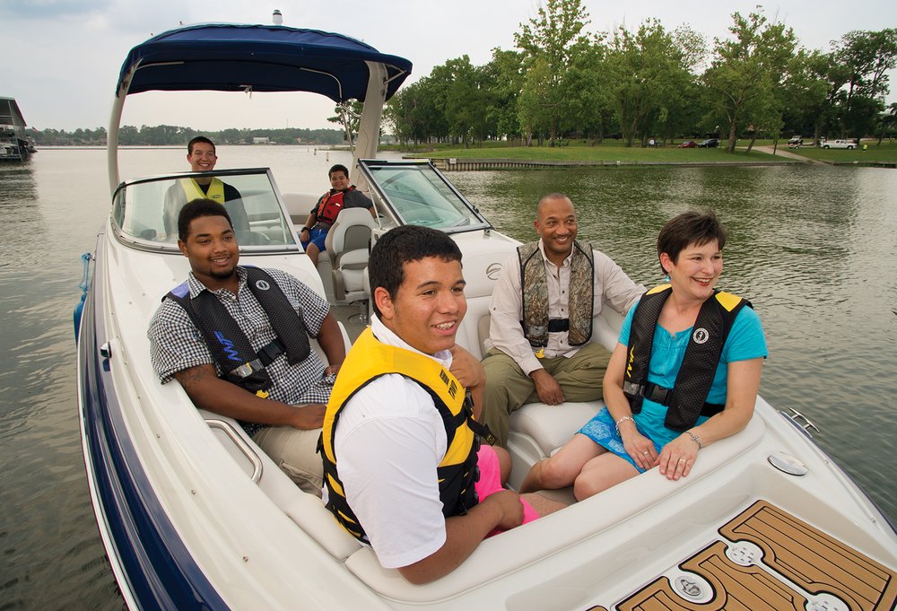 Enjoy boating safely by wearing a life jacket