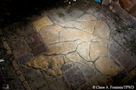 CCC_Texas stone mosaic floors at entrance portals in bastrop