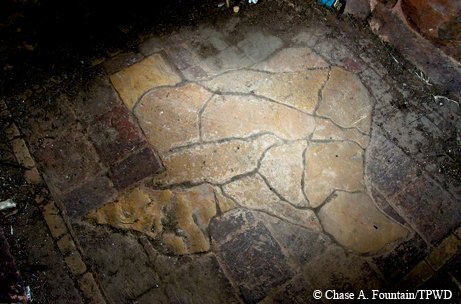 CCC_Texas stone mosaic floors at entrance portals in bastrop