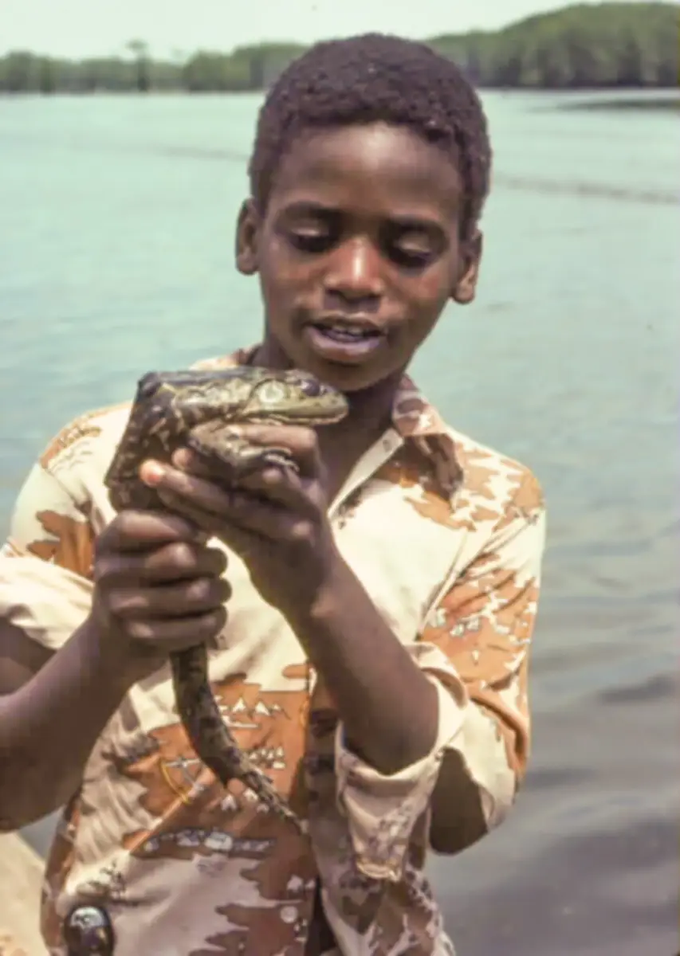 Caddo Lake State Park boy and toad