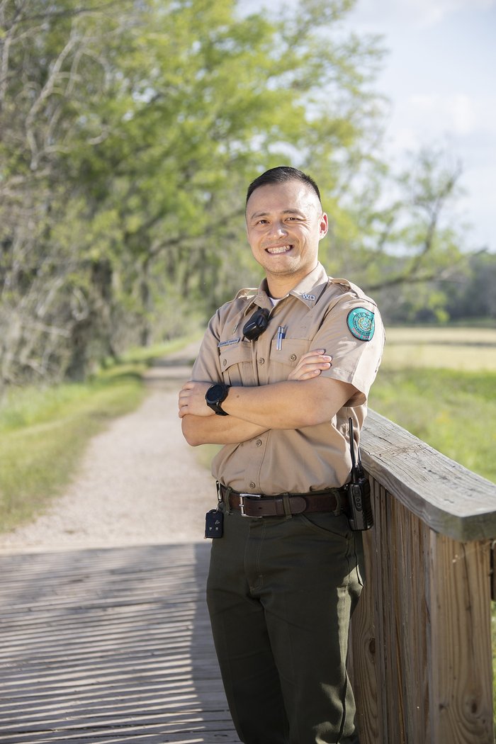 Park ranger Danny Thach in Brazos Bend state park