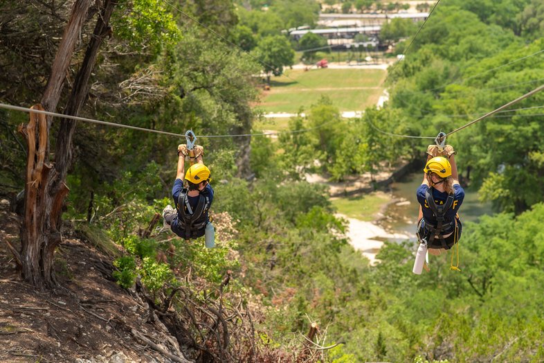 A Hill Country zipline adventure at Camp Fimfo.