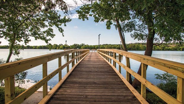 Fishing Pier at Inks Lake State Park