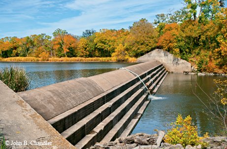 Ft. Parker Lake Springfield dam built by CCC Texas