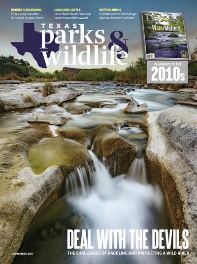 November 2017 Cover "Deal With the Devils: The Challenges of Paddling and Protecting a Wild River"