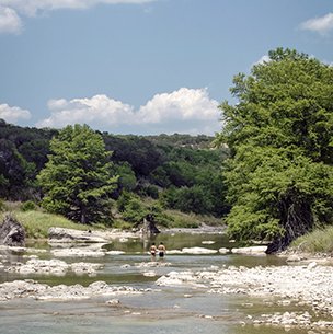 Swimming at Pedernales Falls State Park