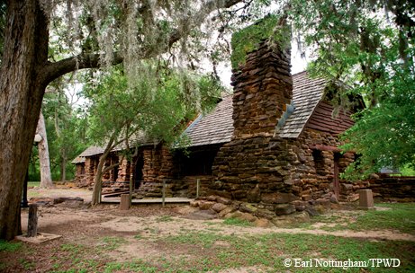 Palmetto State Park Refectory in the woods