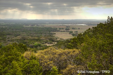 Palo Pinto Vistas on a cloudy day