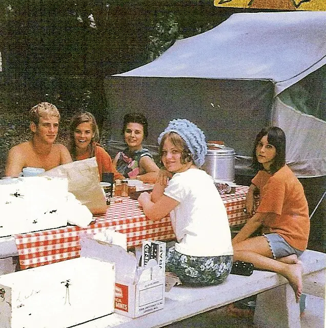 People Garner State Park in the 1960s having a picnic