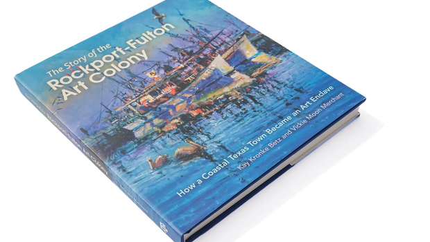 Rockport Art Book with a blue cover showing boats on a lake and pelicans in the water