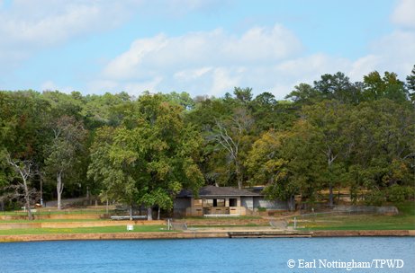 Tyler bath house by a lake