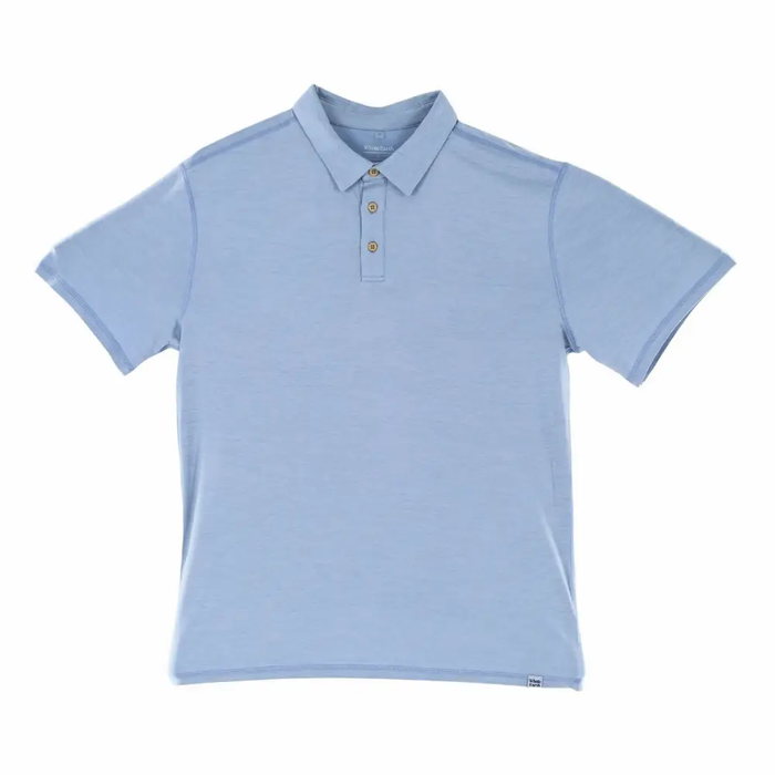 Whole Earth Brand Light Blue men's Performance Tech Polo