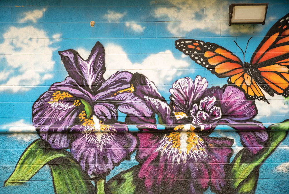 Waxahachie Floral Mural
