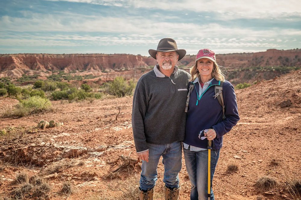 couple at caprock canyons