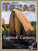 October 2008 Cover - Picture of Bolder in Caprock Canyons - Title: Caprock Canyons