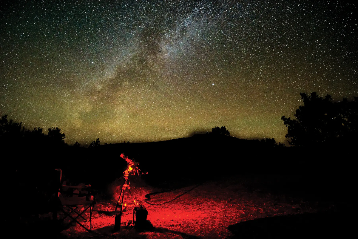devils_river_campsite with a view of the Milky Way